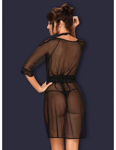 Szlafrok Lucita Peniuar Czarny - Szlafroki, kimona - 4