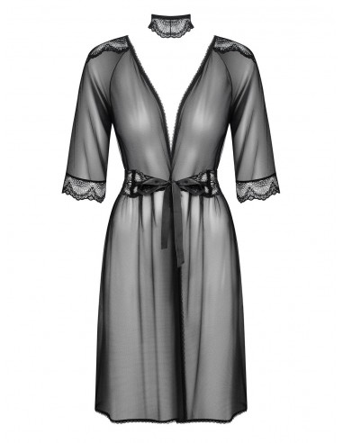 Szlafrok Lucita Peniuar Czarny - Szlafroki, kimona - 5