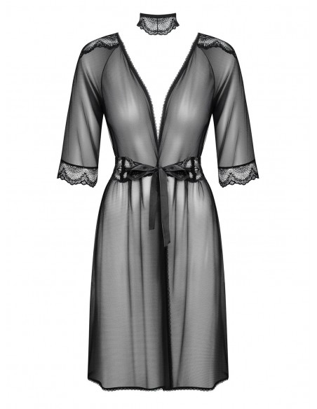 Szlafrok Lucita Peniuar Czarny - Szlafroki, kimona - 5