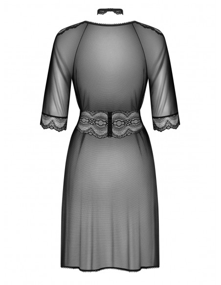 Szlafrok Lucita Peniuar Czarny - Szlafroki, kimona - 6