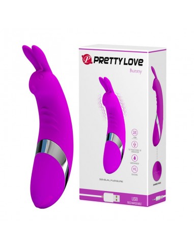 Stymulator łechtaczki Pretty Love - Bunny Usb 12 Functions - Stymulatory łechtaczki - 2