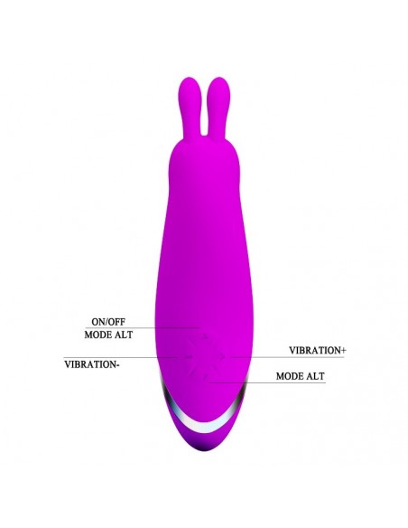 Stymulator łechtaczki Pretty Love - Bunny Usb 12 Functions - Stymulatory łechtaczki - 6
