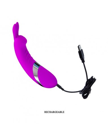 Stymulator łechtaczki Pretty Love - Bunny Usb 12 Functions - Stymulatory łechtaczki - 8