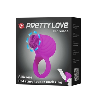 Pierścień na penisa Florence Rotating Ring z rotacją i wibracją (śr. 4 cm) - 1 2