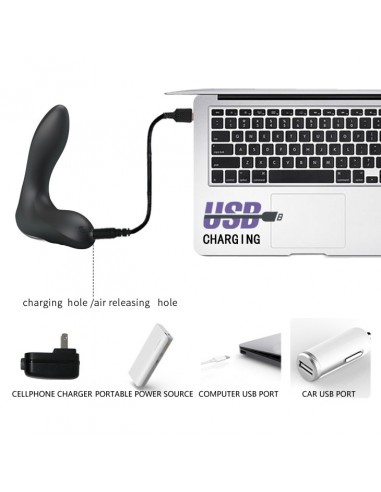 Stymulator i masażer prostaty PRETTY LOVE Leonard USB 12 Functions Czarny - Masażery i stymulatory prostaty - 5