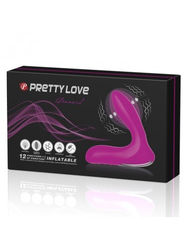 Stymulator i masażer prostaty PRETTY LOVE Leonard USB 12 Functions Różowy - Masażery i stymulatory prostaty - 1