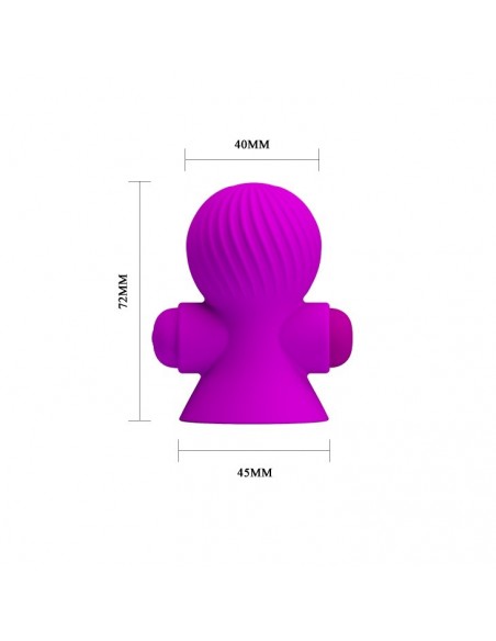 Pompka do sutkow PRETTY LOVE - Nipple Sucker 12 funkcji - Pompki do sutków i pochwy - 6