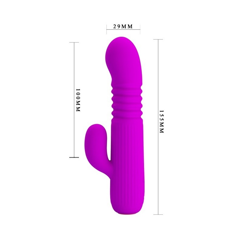 Wibrator Domenico z funkcją pchania i wibracji – 15,2 cm - 6