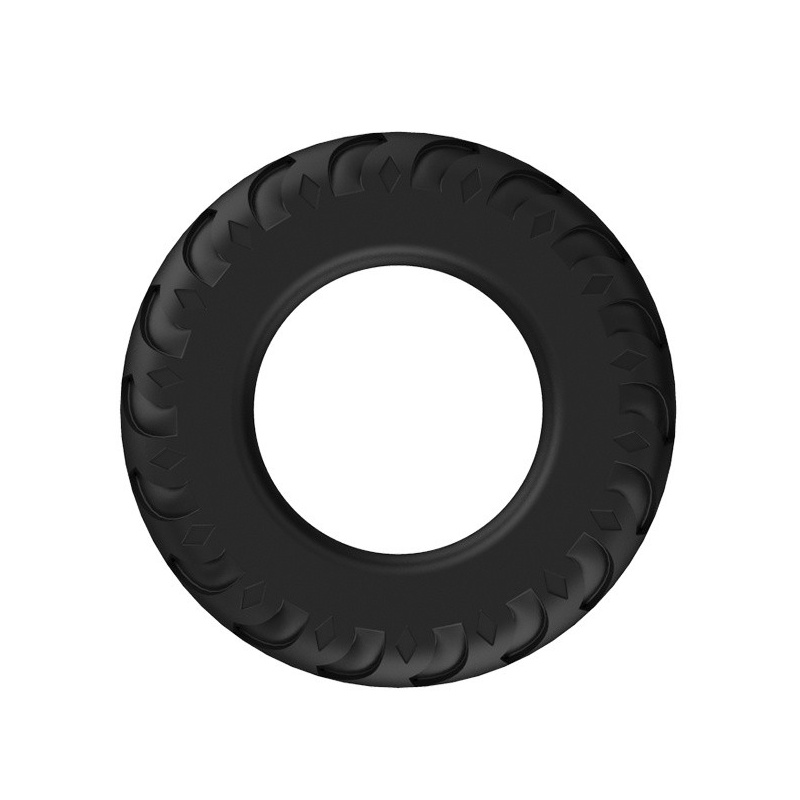 Pierścień na penisa Titan Ring - silikonowy, rozciągliwy, 5,0 cm średnicy - 3