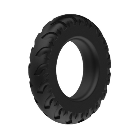 Pierścień na penisa Titan Ring - silikonowy, rozciągliwy, 5,0 cm średnicy - 1