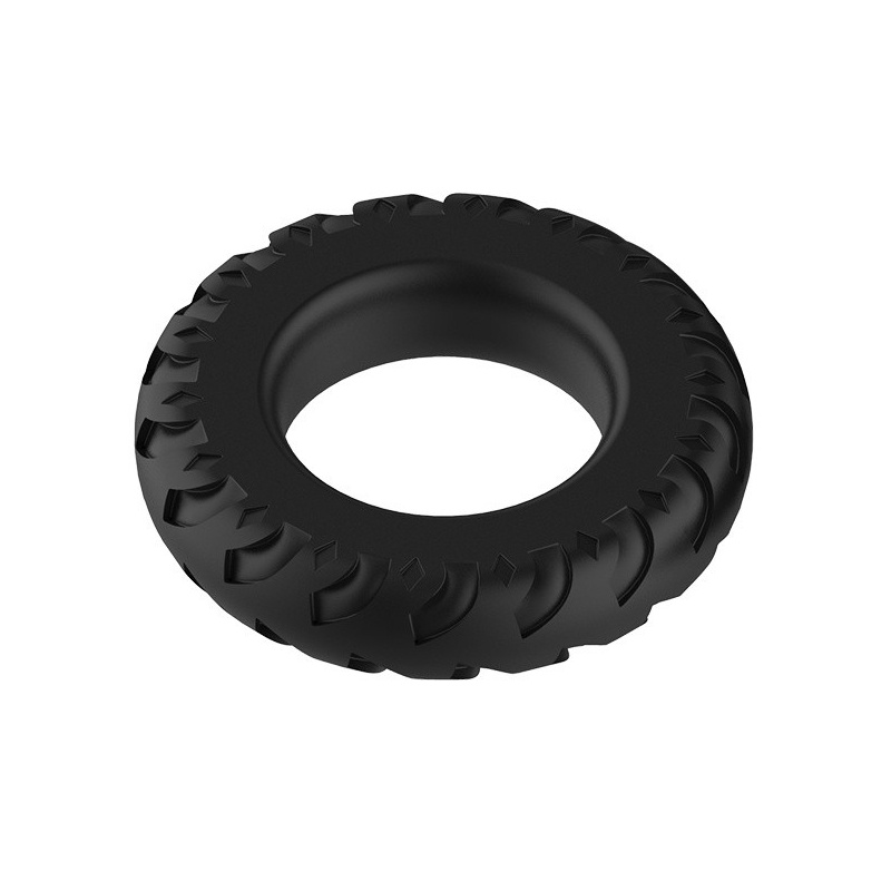 Pierścień na penisa Titan Ring - silikonowy, rozciągliwy, 5,0 cm średnicy - 4