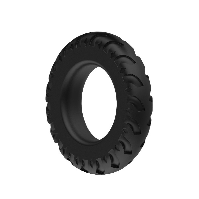 Pierścień na penisa Titan Ring - silikonowy, rozciągliwy, 5,0 cm średnicy - 6