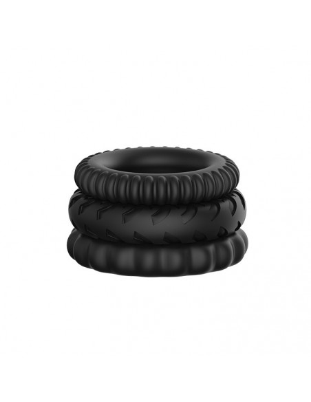 Zestaw pierścieni erekcyjnych Baile - Titan Three Rings - Pierścienie erekcyjne niewibrujące - 3