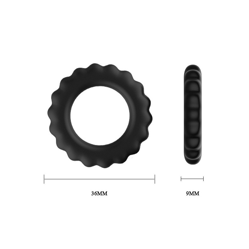 Zestaw pierścieni na penisa Titan Three Rings - 3 rozmiary: 36, 39 i 42 mm - 5