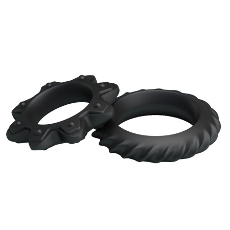 Flowering Silicone - zestaw elastycznych silikonowych pierścieni na penisa (śr. wewn. 4,5-4,8 cm) - 4