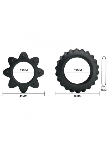 Zestaw pierścieni erekcyjnych Ring Flowering Silicone - Pierścienie erekcyjne niewibrujące - 5