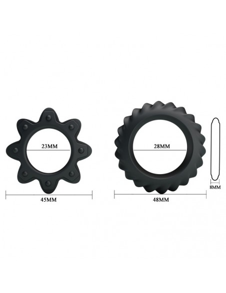 Zestaw pierścieni erekcyjnych Ring Flowering Silicone - Pierścienie erekcyjne niewibrujące - 5