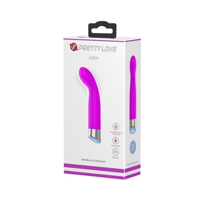 Wibrator punktu G John - 12 funkcji, 19,5 cm - 2