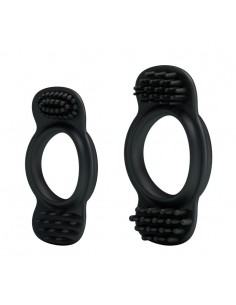 Zestaw pierścieni erekcyjnych Double Cock Ring - Pierścienie erekcyjne niewibrujące - 1