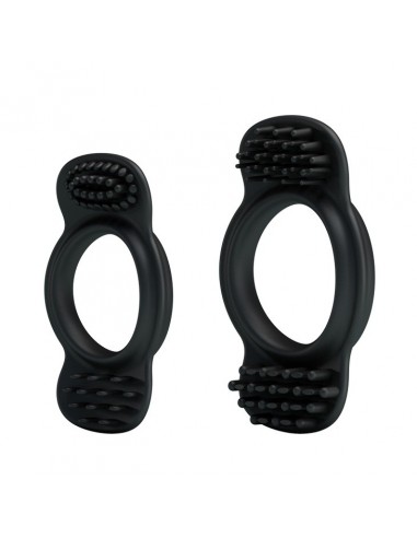 Zestaw pierścieni erekcyjnych Double Cock Ring - Pierścienie erekcyjne niewibrujące - 1