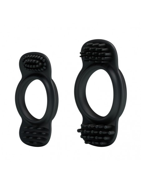 Zestaw pierścieni erekcyjnych Double Cock Ring - Pierścienie erekcyjne niewibrujące - 1