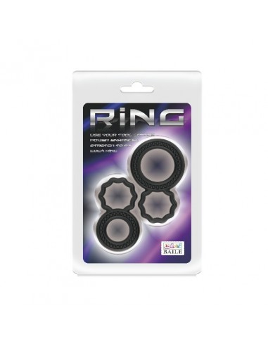 Zestaw pierścieni erekcyjnych Baile Cock Rings - Pierścienie erekcyjne niewibrujące - 2