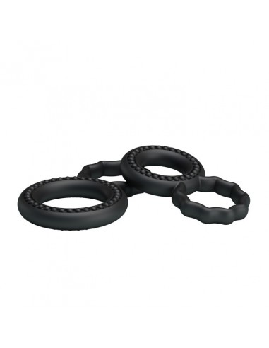 Zestaw pierścieni erekcyjnych Baile Cock Rings - Pierścienie erekcyjne niewibrujące - 5