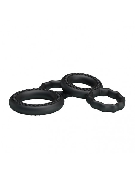 Zestaw pierścieni erekcyjnych Baile Cock Rings - Pierścienie erekcyjne niewibrujące - 5