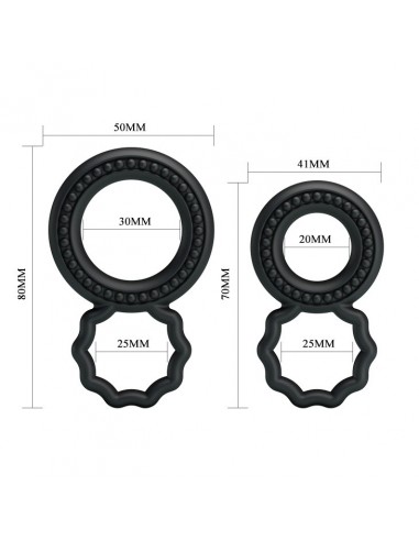 Zestaw pierścieni erekcyjnych Baile Cock Rings - Pierścienie erekcyjne niewibrujące - 6