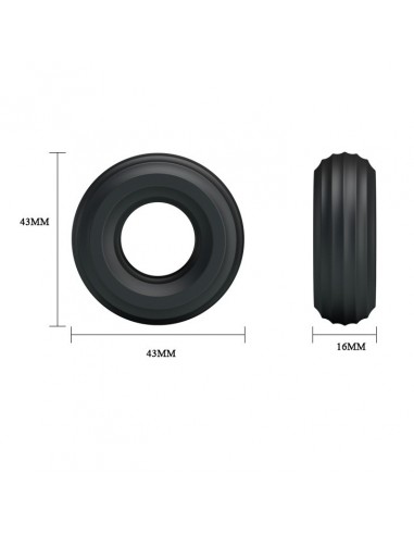 Zestaw pierścieni erekcyjnych Baile- Three Cock Rings Sets - Pierścienie erekcyjne niewibrujące - 5