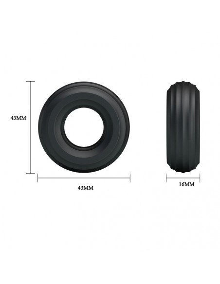 Zestaw pierścieni erekcyjnych Baile- Three Cock Rings Sets - Pierścienie erekcyjne niewibrujące - 5