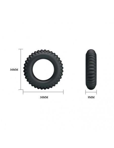 Zestaw pierścieni erekcyjnych Baile- Three Cock Rings Sets - Pierścienie erekcyjne niewibrujące - 7