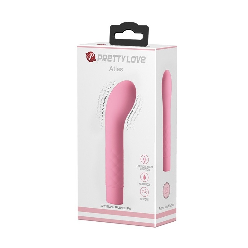 Wibrator Atlas do punktu G - silikonowy, 14 cm, 10 trybów wibracji - 2