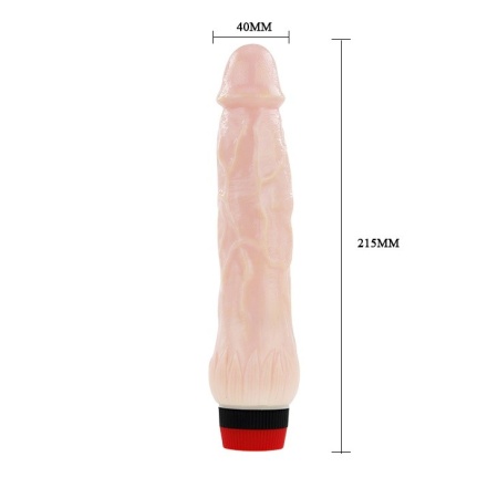 Dildo wibrator Rockin Dong - elastyczny trzon i silnik przy końcówce - 7