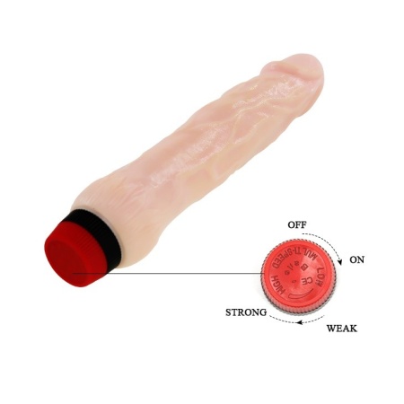 Dildo wibrator Rockin Dong - elastyczny trzon i silnik przy końcówce - 8