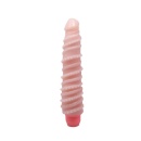 Flexi Vibe Sensual Spin - elastyczne dildo wibrujące z realistyczną strukturą TPR - 1