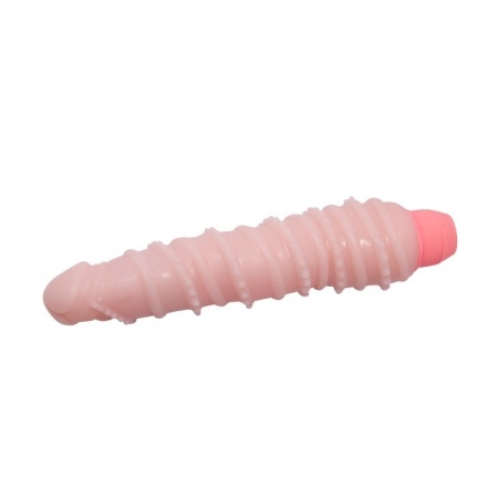 Flexi Vibe Sensual Spin - elastyczne dildo wibrujące z realistyczną strukturą TPR - 4