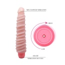 Flexi Vibe Sensual Spin - elastyczne dildo wibrujące z realistyczną strukturą TPR - 8