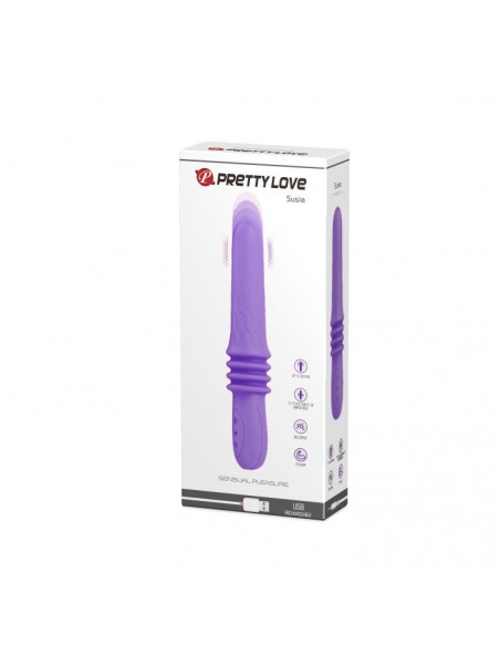 Wibrator Susie Usb 12 Function, 4 Up-Down Purple - Wibratory Klasyczne - 2
