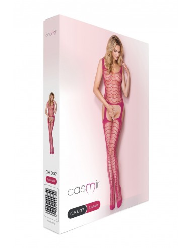 Uwodzicielski Bodystocking OneSize CA007 Fuksja - Bodystocking - 5