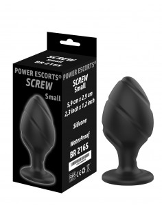 Korek analny Screw Plug Silicone Small - Korki analne silikonowe - 1