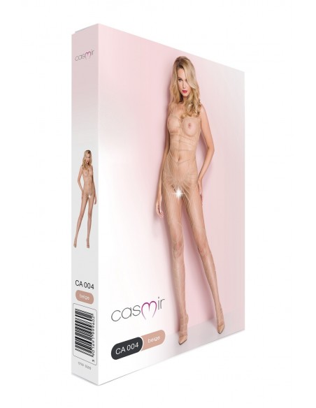 Otwarty Bodystocking OneSize CA004 Beżowy - Bodystocking - 5