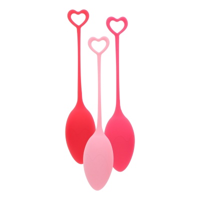 Kulki gejszy Pelvic Floor Exercise Trainer – zestaw 3 obciążanych kul o zróżnicowanych średnicach - 1