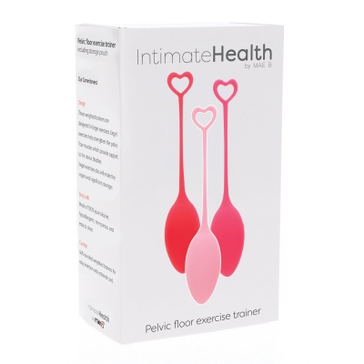 Kulki gejszy Pelvic Floor Exercise Trainer – zestaw 3 obciążanych kul o zróżnicowanych średnicach - 1 2
