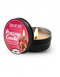 Massage Candle Sparkling Strawberry 30ml - Świece zapachowe do masażu - 1