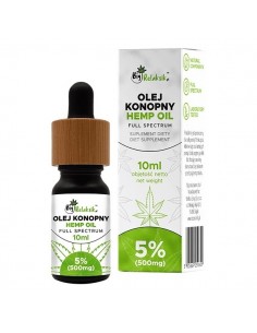 Olej konopny 5% Full Spectrum - 10ml - 500mg - nie na sklep - 1