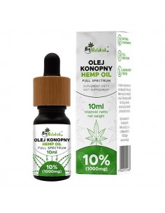 Olej konopny 10% Full Spectrum - 10ml - 1000mg - nie na sklep - 1