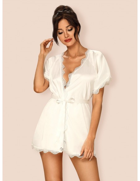 Szlafrok Prima Neve Peniuar Biały - Szlafroki, kimona - 4