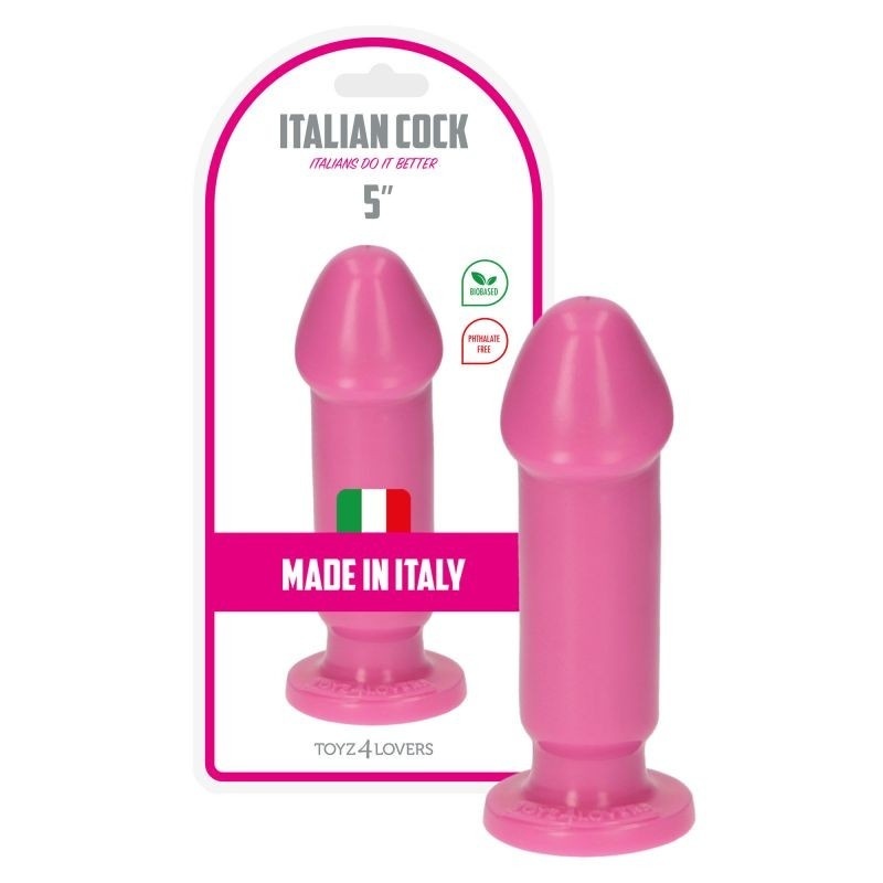 Realistyczne dildo analne Caio Pink 13 cm różowe z przyssawką - 3