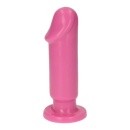 Realistyczne dildo analne Caio Pink 13 cm różowe z przyssawką - 5